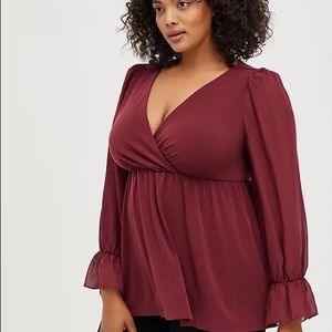 Long sleeve Torrid blouse
